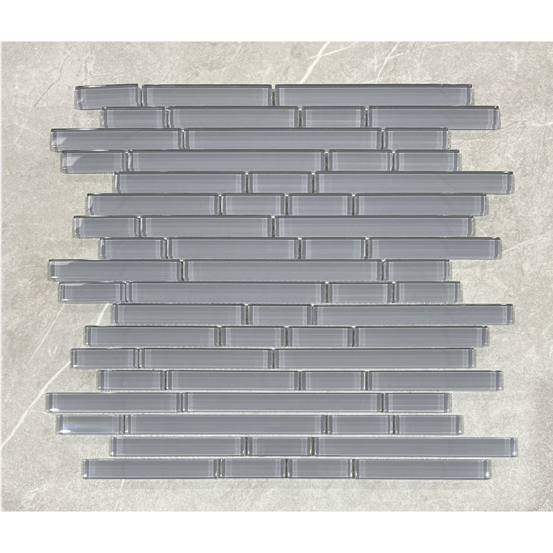 SB TILE AND STONE Straight Edge Glass Linear Wall Tile Wayfair